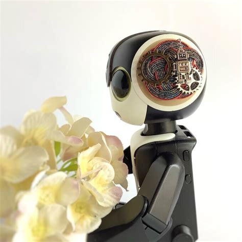 ロボホン 耳飾り 水引製【メカロボ】スチームパンク 歯車 赤 | 黒牛商会