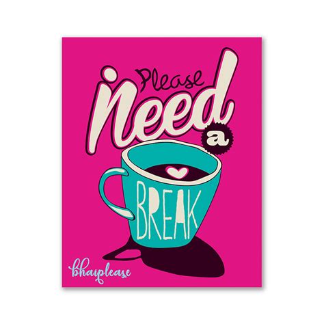 Please Need a break Wooden Fridge / Refrigerator Magnet – Bhai Please India