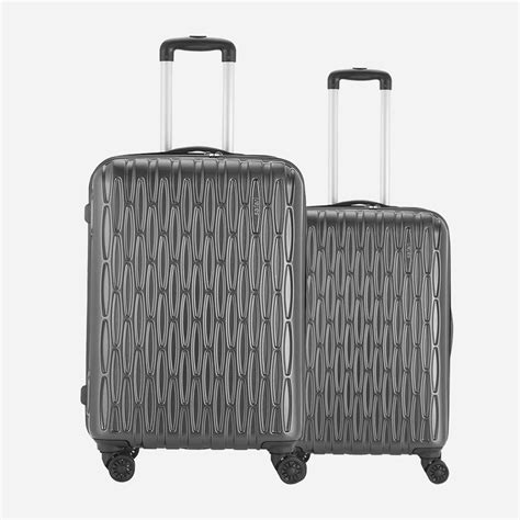 Buy Safari Twister Set of 2 Gun Metal Trolley Bags Online
