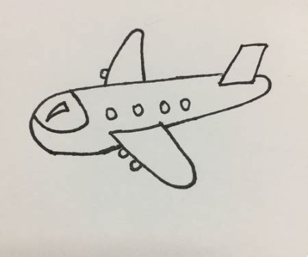 简笔画飞机怎么画？_百度知道