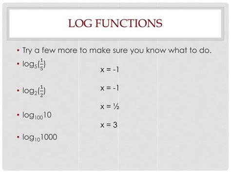 How to Do Log Functions 的图像结果