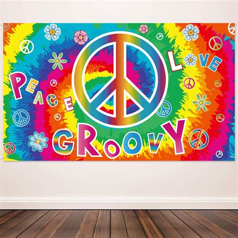Hippie Theme Party Decorations / 60 S Hippie Theme Party Foil Swirl ...