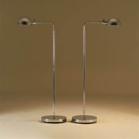 Pair of mid-century US adjustable chrome pharmacy floor | Valerie Wade