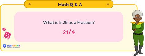 What is 5.25 as a Fraction [Solved]