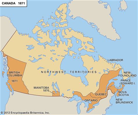 Map Of Canada During Confederation