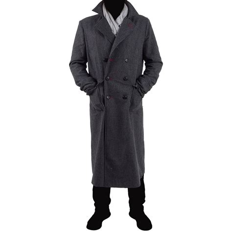Floor Length Mens Trench Coat