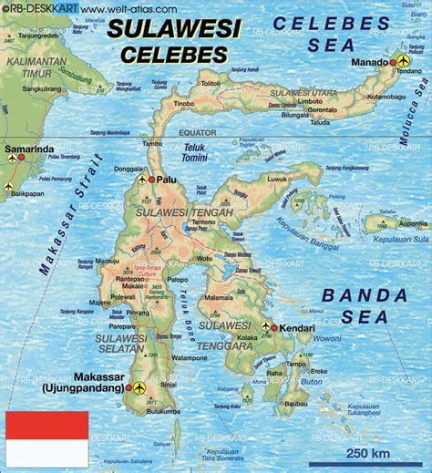 Map of Sulawesi, Indonesia - Explore the Beauty of this Island