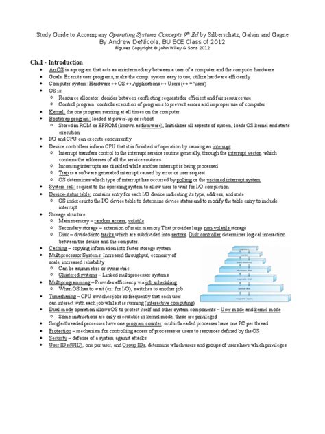 Image result for Operating System 9th Edition