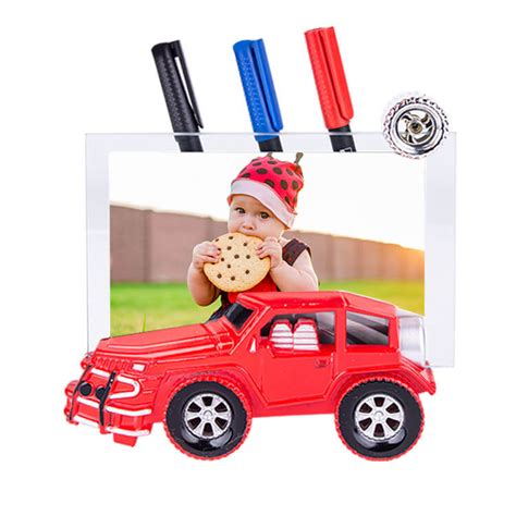Car Shaped Glass Photo Frame 10x15 - Teknofinal