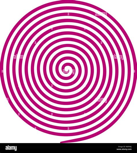 Purple and white round abstract vortex hypnotic spiral. Vector ...