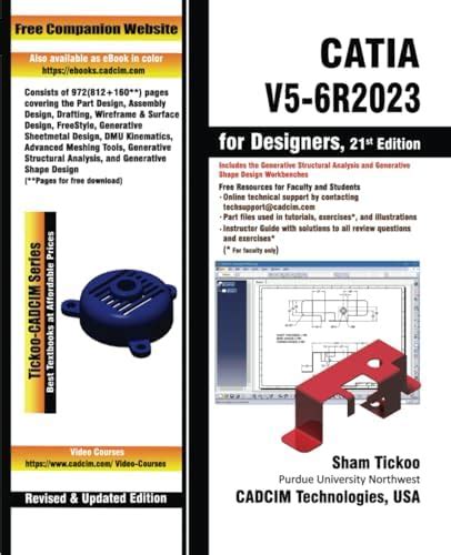 CATIA V5-6R2023 for Designers, 21st Edition : Prof. Sham Tickoo Purdue ...