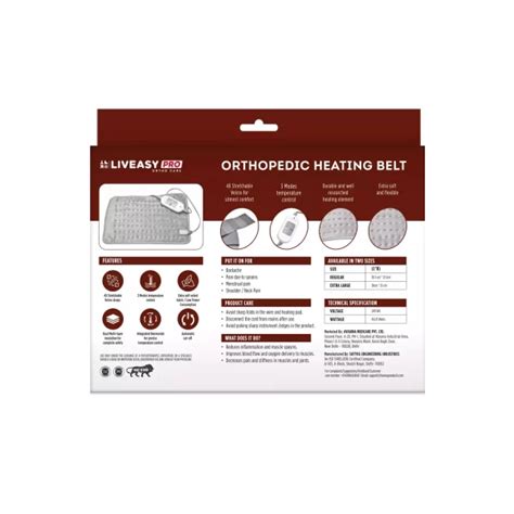 Liveasy Pro Ortho Care Electric Heating Belt XL - Cureka