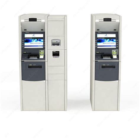 银行ATM机 取款机模型-工业设备模型库-FBX(.fbx)模型下载-cg模型网