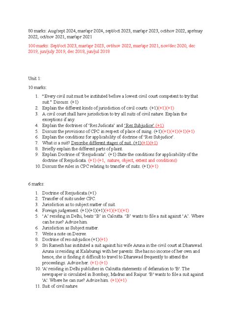 CPC - Cumulative Notes for KSLU: Key Concepts & Jurisdiction Explained ...