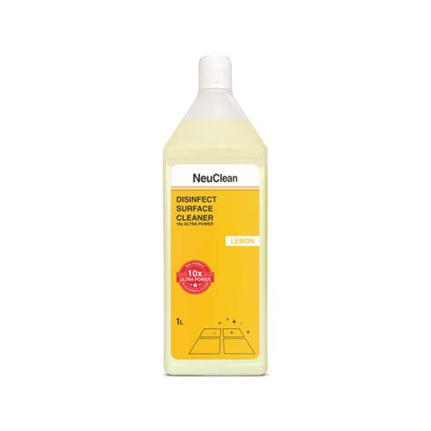 NEUCLEAN DISINFECT SURFACE CLEANER 10X ULTRA POWER- Lemon (1L) – Newest