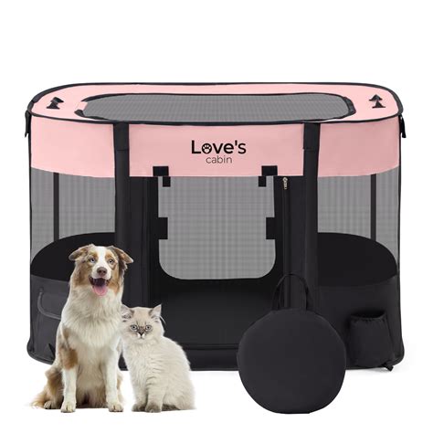 Love's cabin Pet Puppy Dog Playpen, Small Dog Tent Crates Cage Indoor ...