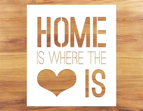 Home is Where Love is Paint Stencil – WallDesign
