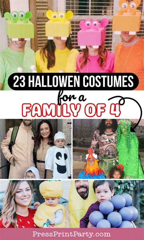 23 Perfect Family Halloween Costume Ideas for 4 People