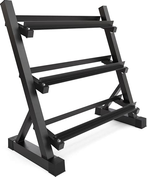 Buy Synergee 3-Tier Dumbbell Rack Multilevel Weight Storage Organizer ...