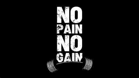 No pain No gain Wallpaper 4K, Inspiring, 5K, Black background