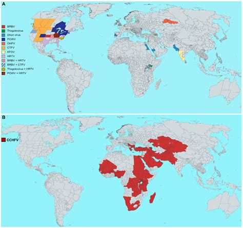 Frontiers | Geographical distribution and pathogenesis of ticks and tick-borne viral diseases