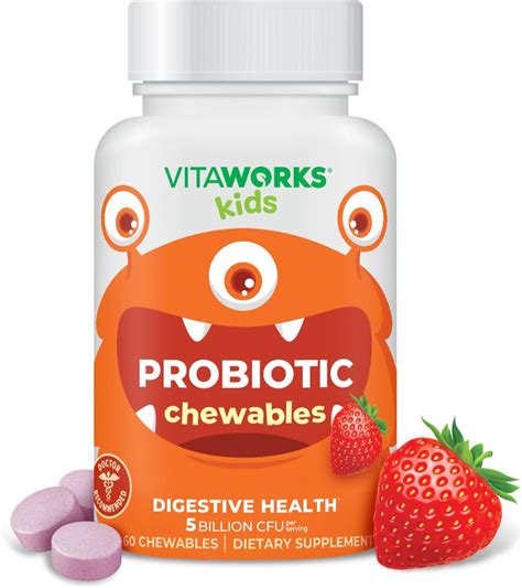 Amazon.com: VitaWorks Kids Probiotic Chewables + Multivitamin Chewables ...