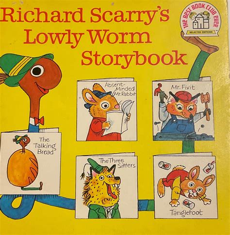 Lowly Worm Storybook, Richard Scarry - Pillow-Cat Books