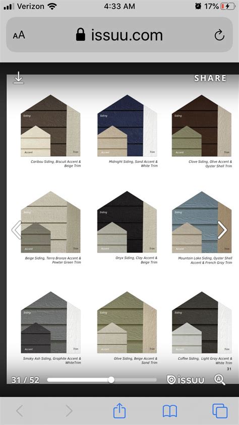 Image result for CertainTeed Monogram Siding Color Chart
