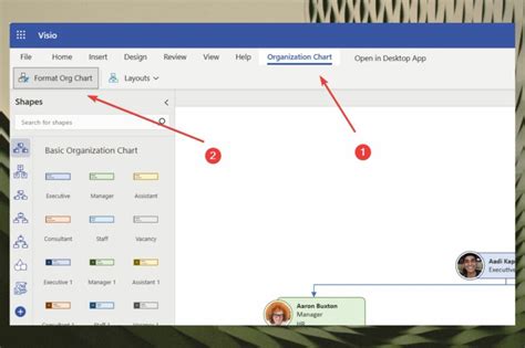 How to create & customize organizational charts in Visio