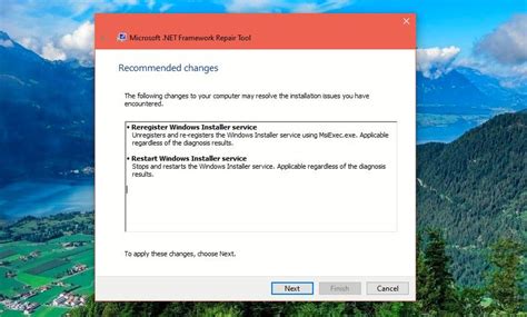 Image result for Microsoft .NET Framework Repair Tool Win 10