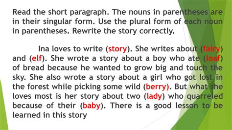 Forming Plural of regular nouns for Grade Six | PPTX