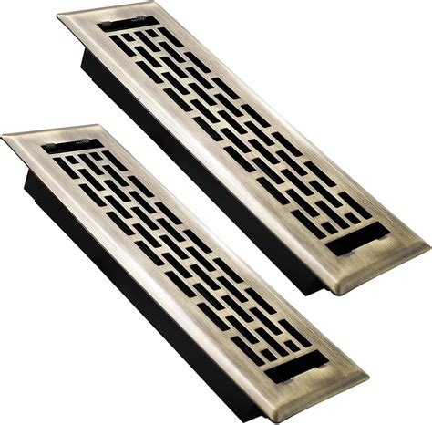 SANYCASA 2 Pack Floor Register 2x10 Inches Heavy Duty Walkable Steel ...