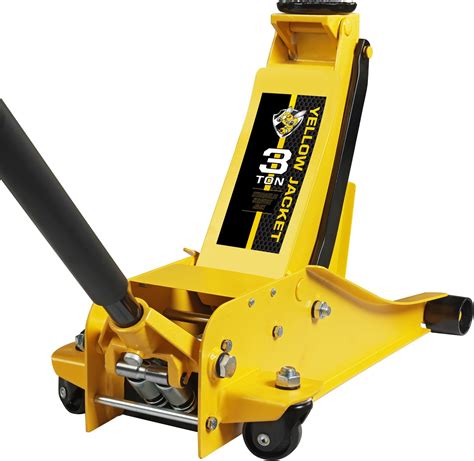Yellow Jacket 3 Ton Hydraulic Floor Jack for Quickly Car Lift, Low ...