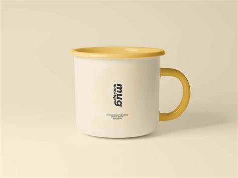 4 Free Sleek Enamel Mug Mockups PSD Files - PsFiles