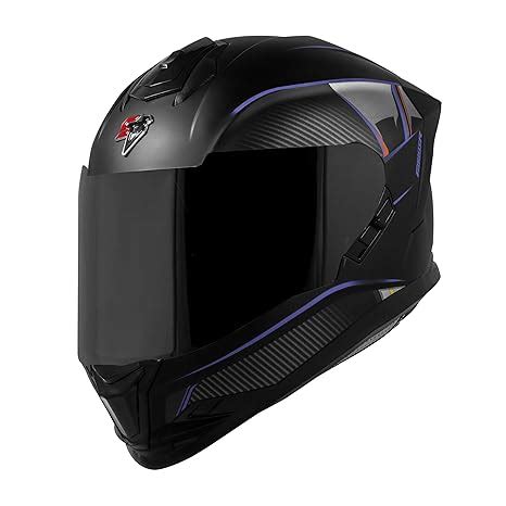 Steelbird SBH-57 Carbon Fighter ISI and DOT Certified Full Face Helmet ...