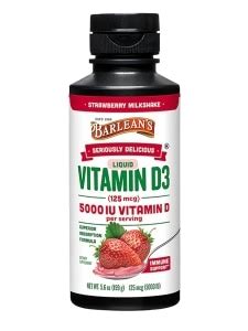 Seriously Delicious® Liquid Vitamin D3 (125 mcg / 5,000 IU), Strawberry ...