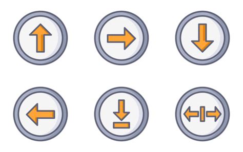Arrows Icon Pack | Color lineal-color | 76 .SVG Icons
