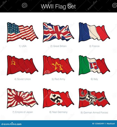 Axis Powers Flags Ww2