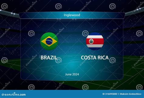 Brazil Vs Costa Rica. America Soccer Tournament 2024 Editorial Image ...