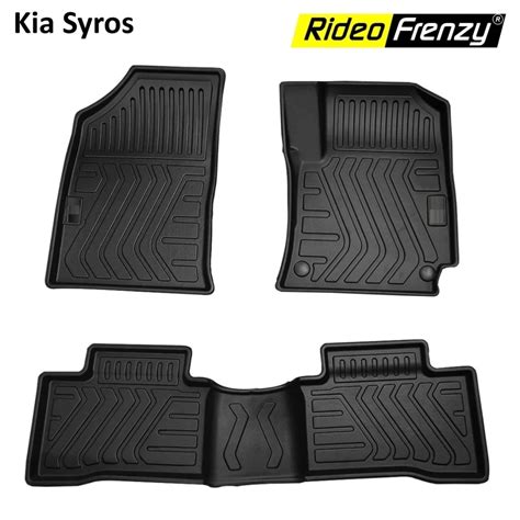 Buy Kia Syros Rubber PVC Laser Cut Floor Mats online India | RideoFrenzy