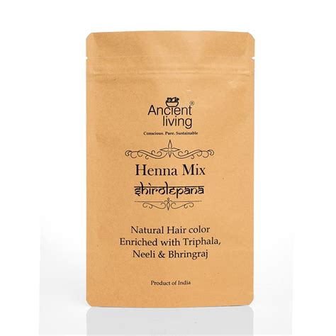 Buy Ancient Living Organic Henna Powder Mix (Mehndi) Natural, Herbal ...