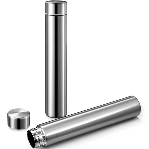 Amazon.com: Vesici Slim Water Bottle 8.8 oz Small Stainless Steel Purse ...