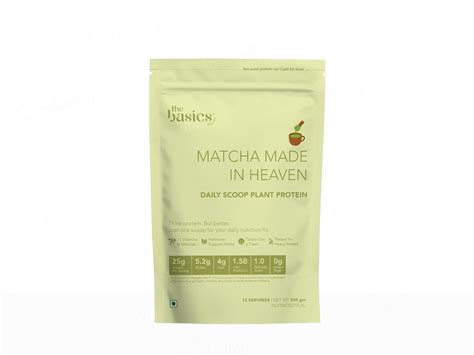 Buy The Basics Woman Matcha Made In Heaven Daily Scoop Plant Protein ...