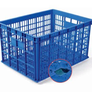 CONTAINER BOX INDUSTRI BESAR BERLUBANG RODA HANATA 3001 VOL. 200 LITER ...