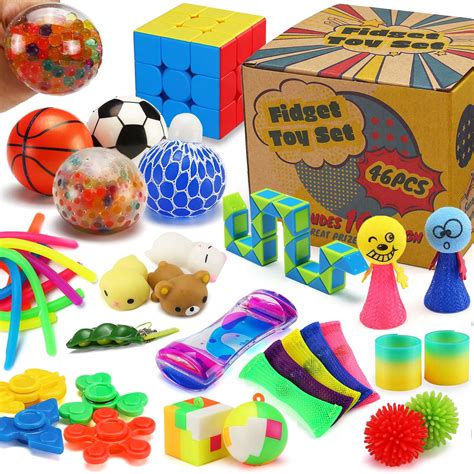 LESUTER TOYS 46 Pack Sensory Fidget Toys Set with Gift Box - India | Ubuy