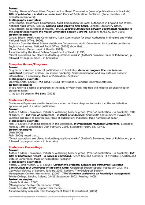 Harvard Style Referencing Example 的图像结果