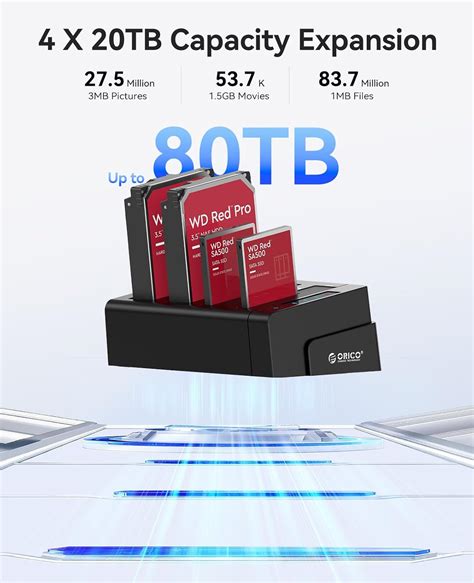 ORICO 4 Bay External Hard Drive Docking Station USB India | Ubuy