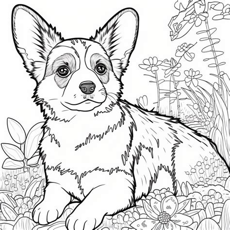 Corgi Coloring Sheet adorable Color Sheet of an Ornery Looking ...