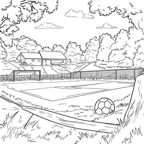 Sportsfield Drawing No Colour 的图像结果