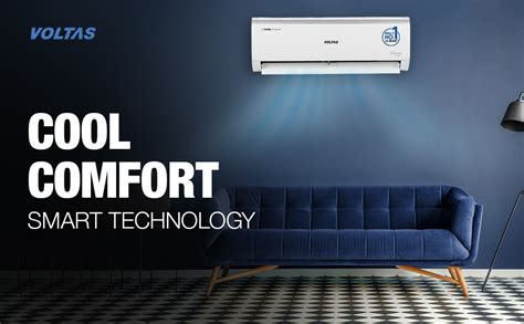 Voltas 1 ton 3 Star Inverter Split AC (Copper, 4-in-1 Adjustable Mode ...